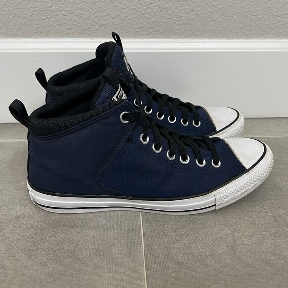 Converse Chuck Taylor All Star Mens 8.5/Womens 10.5 Blue High Street Mid Shoes - Picture 1 of 5